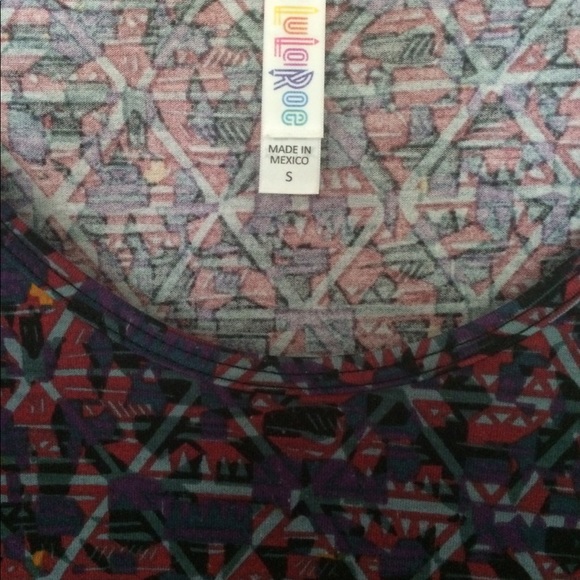 Lularoe Perfect T – Petit (S), Bleu Imprimé Diamant, Neuf Sans étiquette